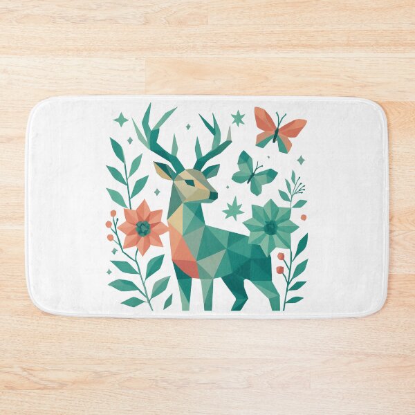 Item preview, Geometric Stag in Soft Tones designed and sold by PrismWild.