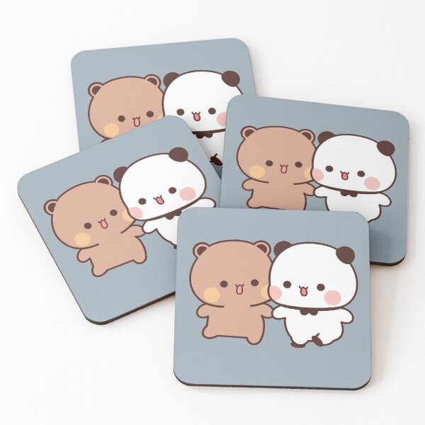 Item preview, Bubu and Dudu Happy Together | Cute Bear Couple | Panda Yier | Bubu Brownie Bear designed and sold by valeriehsin.