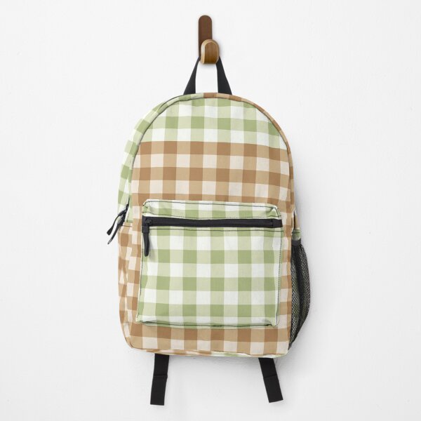 Item preview, Warm Pattern Dual Plaid Gingham II in Tan Sage Green designed and sold by nineFlorals.