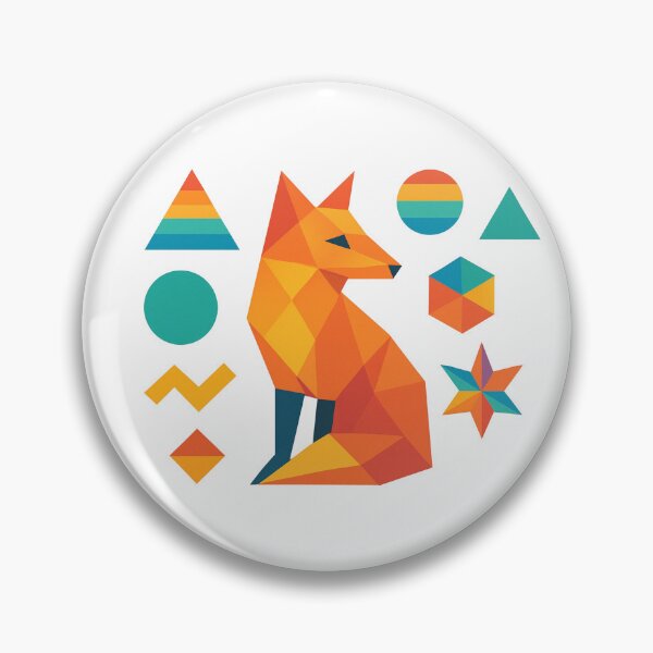 Item preview, Geometric Wolf in Pastel Colors designed and sold by PrismWild.