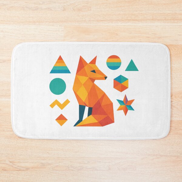 Item preview, Geometric Wolf in Pastel Colors designed and sold by PrismWild.