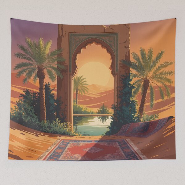 Item preview, Atmospheric landscape in Orientalist style. designed and sold by Lilashakti ⭐️ ⭐️ ⭐️ ⭐️ ⭐️.