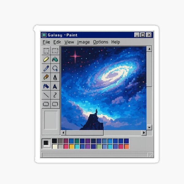 Item preview, Galaxy of dreams - Microsoft Paint Pixel art designed and sold by peachesnglow.