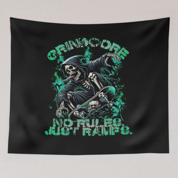 Artikelvorschau, Skater Grim Reaper Grindcore entworfen und verkauft von Belarte.shop.