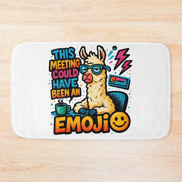 Item preview, This meeting could have been an emoji Llama office humor design designed and sold by FoxyJags.