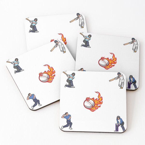 Item preview, Cricket Action Sticker Pack – Dynamic Players, Fiery Ball & Wicket Moments designed and sold by JollyJars.