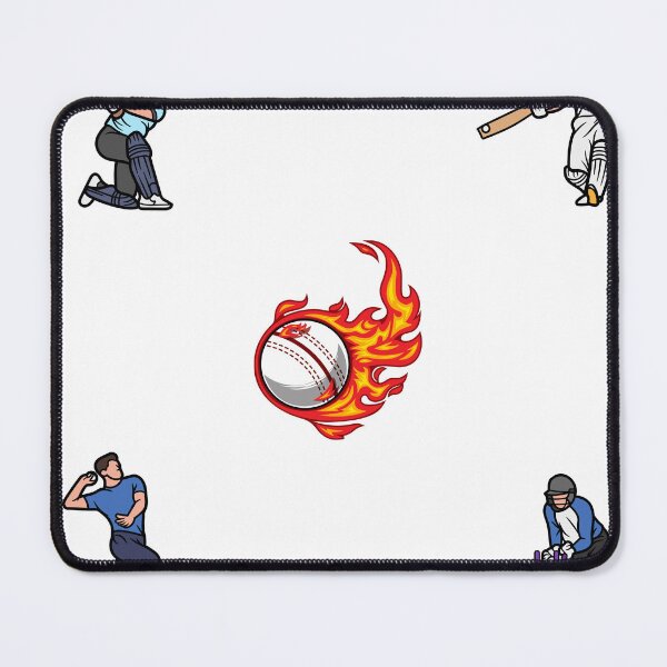 Item preview, Cricket Action Sticker Pack – Dynamic Players, Fiery Ball & Wicket Moments designed and sold by JollyJars.