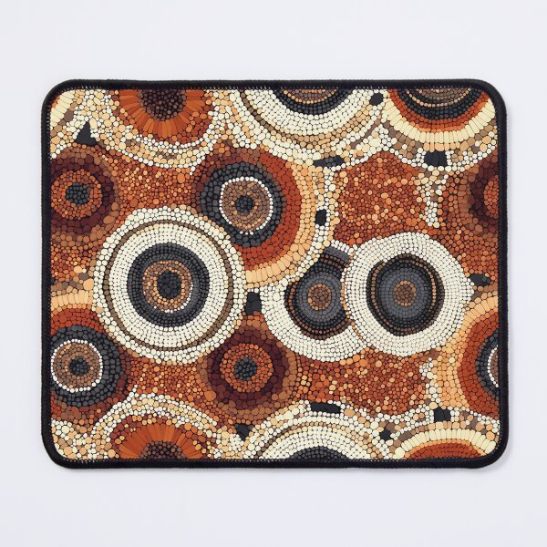 Item preview, Indigenous Dot Circles in Earthy Tones designed and sold by Drese-Art.