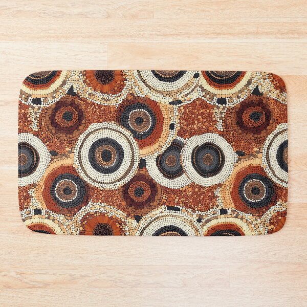 Item preview, Indigenous Dot Circles in Earthy Tones designed and sold by Drese-Art.