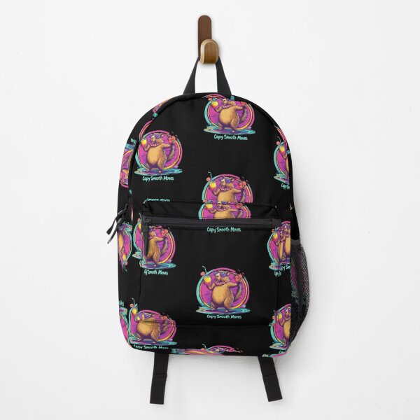 Item preview, Capy Smooth Moves - Retro Hula Hoop Vibes designed and sold by JRprojects.