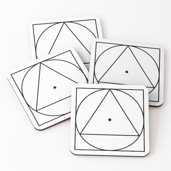 Item preview, Point Triangle Circle Square Royal Arch Masonic Design designed and sold by A Little Shop of Light.