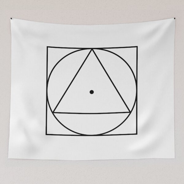 Item preview, Point Triangle Circle Square Royal Arch Masonic Design designed and sold by A Little Shop of Light.