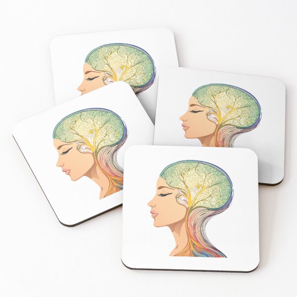 Item preview, Serene Feminine Brain Tree Art designed and sold by NebulaXion.