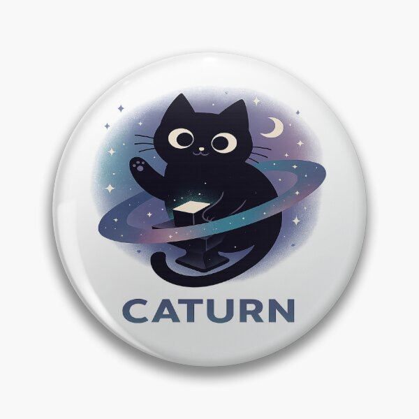 Item preview, Caturn – Space Cat Edition designed and sold by TimeloopAU.