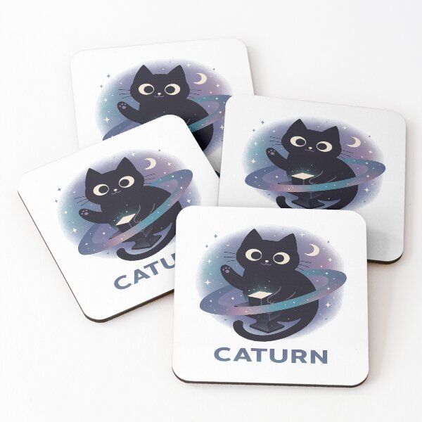 Item preview, Caturn – Space Cat Edition designed and sold by TimeloopAU.