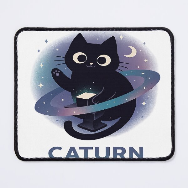 Item preview, Caturn – Space Cat Edition designed and sold by TimeloopAU.