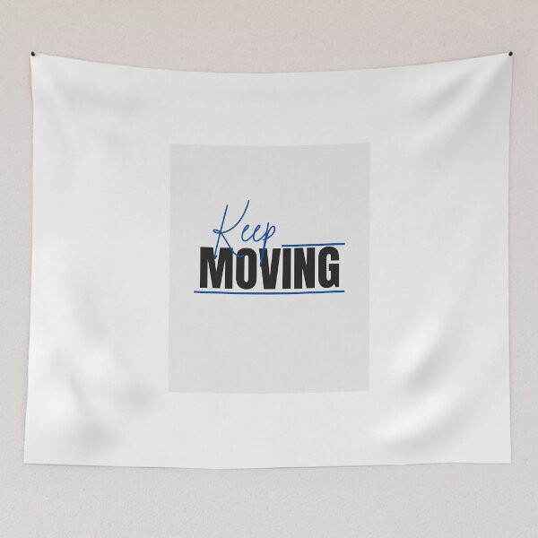 Item preview, Keep Moving Blue  designed and sold by LEGACY-ART.