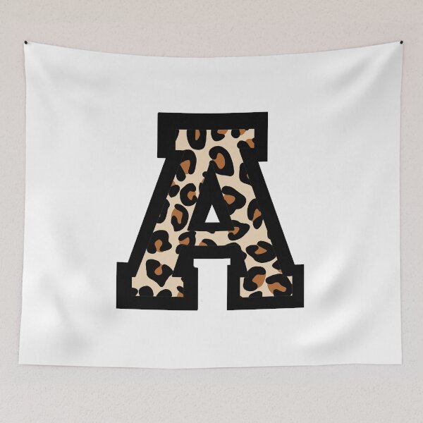 Item preview, Letter A cheetah print designed and sold by rosipos.