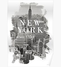 NEW YORK CITY BLACK & WHITE Poster