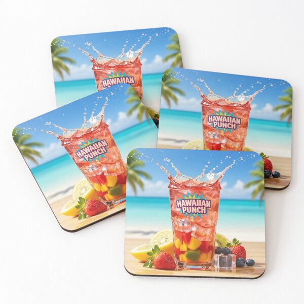 Item preview, Bright tropical Hawaiian Punch drink with fruit splash and vibrant colors designed and sold by kitosonito.