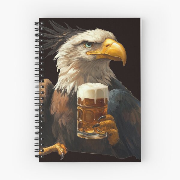 Item preview, Noble eagle with a beer designed and sold by Majorprint.