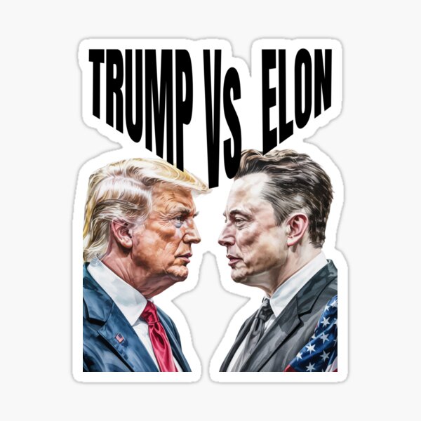 Item preview, Trump Vs Elon  designed and sold by Roy & Tiffany.