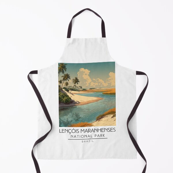 Item preview, A Vintage Illustration of Lençóis Maranhenses National Park - Maranhão - Brazil designed and sold by GoodOldVintage.