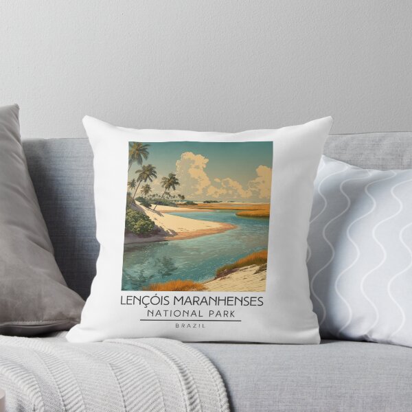 Item preview, A Vintage Illustration of Lençóis Maranhenses National Park - Maranhão - Brazil designed and sold by GoodOldVintage.