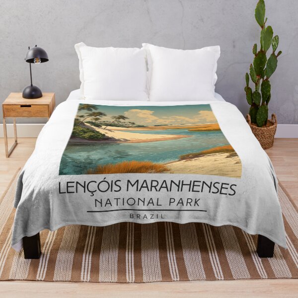 Item preview, A Vintage Illustration of Lençóis Maranhenses National Park - Maranhão - Brazil designed and sold by GoodOldVintage.