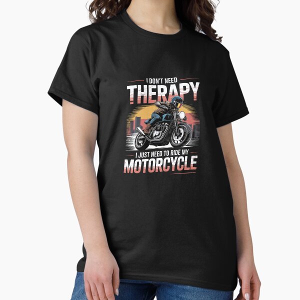 Item preview, Motorcycle therapy – Biker humor designed and sold by Danh Style.