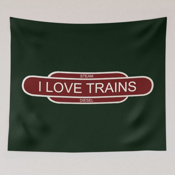 Item preview, I love trains designed and sold by Murph's Images.