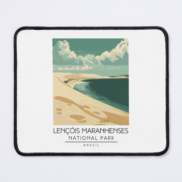 Item preview, A Vintage Illustration of Lençóis Maranhenses National Park - Maranhão - Brazil designed and sold by GoodOldVintage.