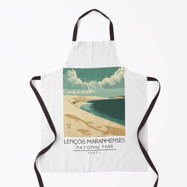 Item preview, A Vintage Illustration of Lençóis Maranhenses National Park - Maranhão - Brazil designed and sold by GoodOldVintage.