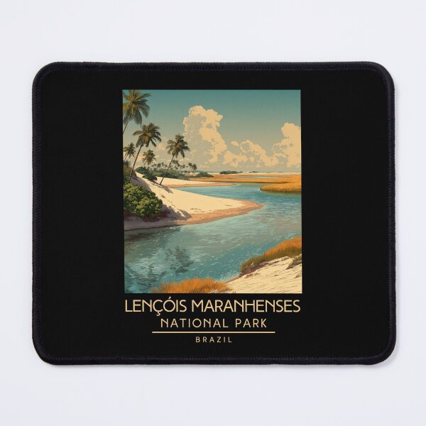 Item preview, A Vintage Illustration of Lençóis Maranhenses National Park - Maranhão - Brazil designed and sold by GoodOldVintage.