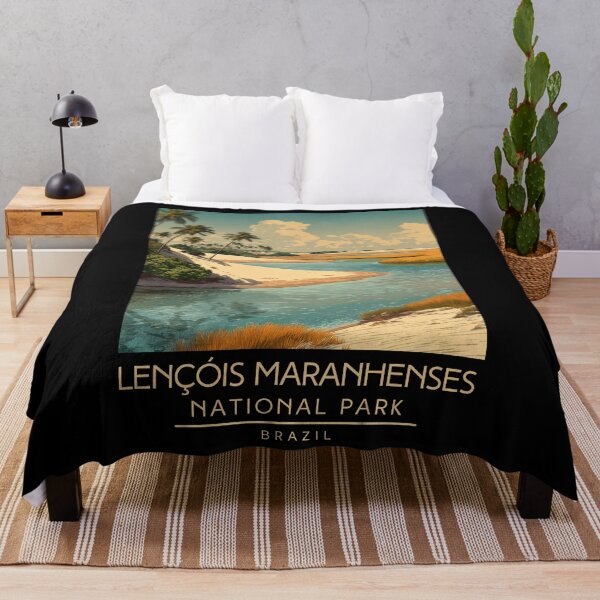 Item preview, A Vintage Illustration of Lençóis Maranhenses National Park - Maranhão - Brazil designed and sold by GoodOldVintage.