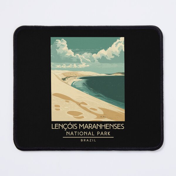 Item preview, A Vintage Illustration of Lençóis Maranhenses National Park - Maranhão - Brazil designed and sold by GoodOldVintage.