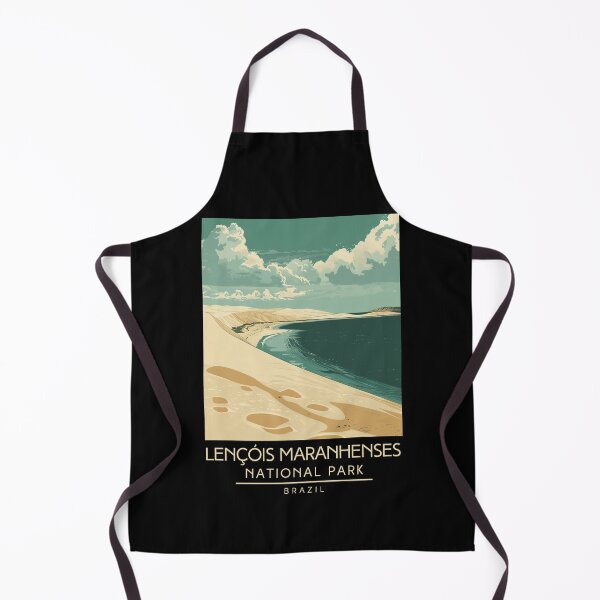 Item preview, A Vintage Illustration of Lençóis Maranhenses National Park - Maranhão - Brazil designed and sold by GoodOldVintage.