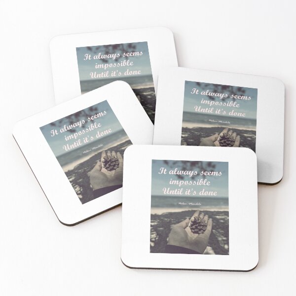 Item preview, It always seems impossible,until it's done/Quote/Motivation designed and sold by VeenaNair23.