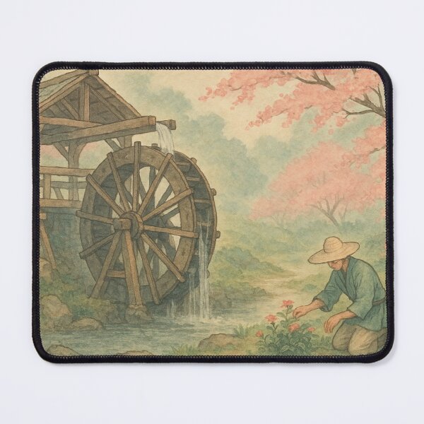 Item preview, Garden at the Waterwheel designed and sold by Sigtrix.