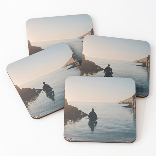 Item preview, Man Peacefully Contemplating the Ocean designed and sold by Pixel Press Prints.
