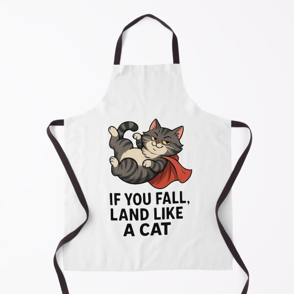 Item preview, Land Like a Cat – Funny Hero Cat Fall Quote designed and sold by FriskySloths.
