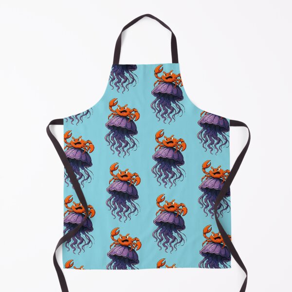 Item preview, Crab Riding a Jellyfish designed and sold by Natasha Mansfield.