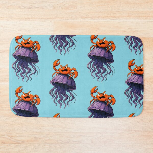 Item preview, Crab Riding a Jellyfish designed and sold by Natasha Mansfield.