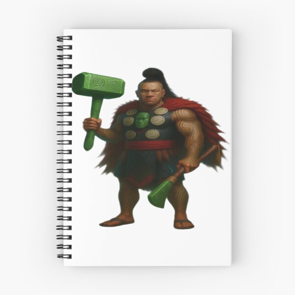 Item preview, Guardian of the Green Hammer (Māori Thor) designed and sold by WatihanaArt.