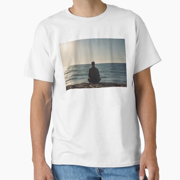 Item preview, Man Peacefully Contemplating the Ocean designed and sold by Pixel Press Prints.