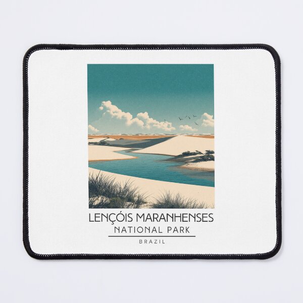 Item preview, A Vintage Illustration of Lençóis Maranhenses National Park - Maranhão - Brazil designed and sold by GoodOldVintage.