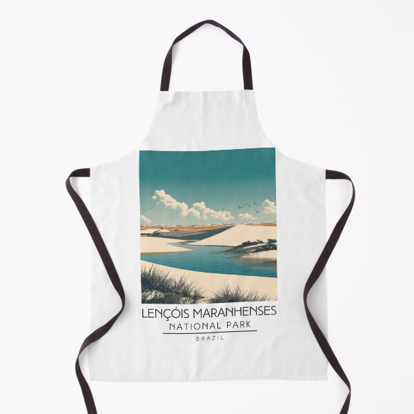 Item preview, A Vintage Illustration of Lençóis Maranhenses National Park - Maranhão - Brazil designed and sold by GoodOldVintage.