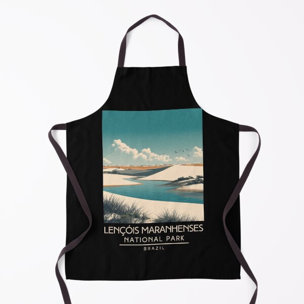 Item preview, A Vintage Illustration of Lençóis Maranhenses National Park - Maranhão - Brazil designed and sold by GoodOldVintage.