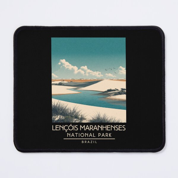 Item preview, A Vintage Illustration of Lençóis Maranhenses National Park - Maranhão - Brazil designed and sold by GoodOldVintage.