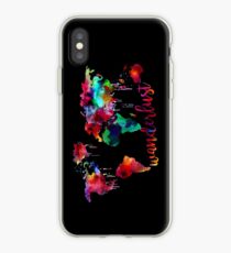 Aquarell Wanderlust Weltkarte iPhone-Hülle & Cover